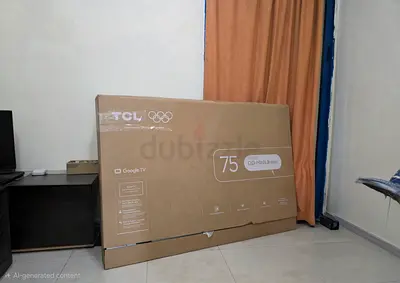 Empty tv box 75"