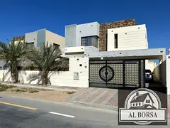 Furnished villa for rent in Al Rawda 1, Ajman: features 5 master bedrooms, a majlis, two living area