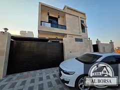 Villa for rent in Al Yasmin area, 5 master bedrooms, majlis, living room, ground floor, first floor,