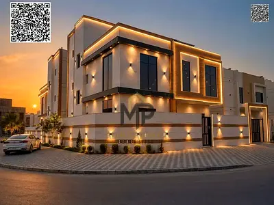 Luxury corner villa for sale in a prime location, featuring sophisticated design, spacious interiors, and high-quality finishes. Price is all-inclusiv