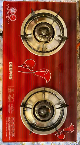 Geepas 2-Burner Glass Top Gas Stove for Sale (With 1 Years Warranty!)