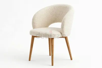 Boucle Dining Chair - Brand New - Single Chair
