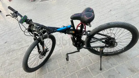 Used Mountain Bike with Rear Hub Motor - Good Working Condition