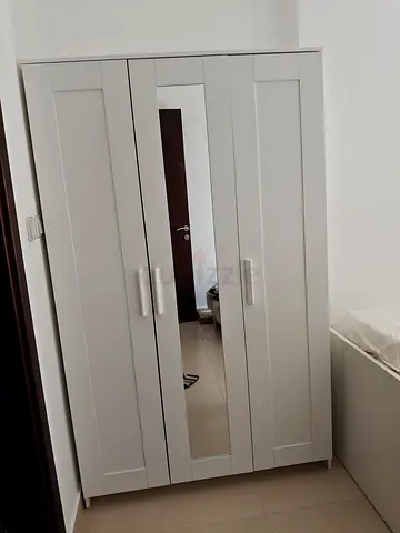 White 3-door Wardrobe with Mirror - brand new Condition