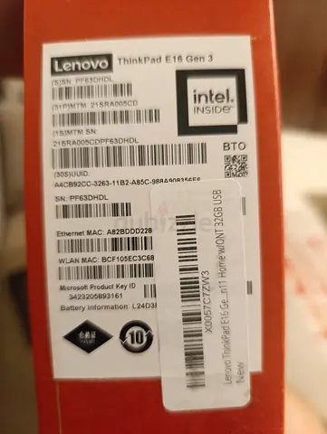 Lenovo ThinkPad E16 Gen 3 (Boxed) - Intel-powered laptop