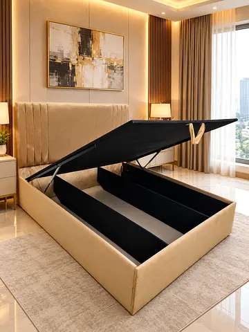 Hydraulic Storage King Bed Frame Size 180*200Cm