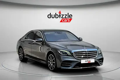 AED 2431/month | 2019 Mercedes-Benz S-Class S 560 4MATIC | GCC Specs | Ref#530209