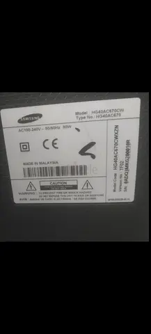 Samsung TV (model HG40AC870CW) - 40-inch LED TV - used