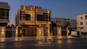 Villa in Al-Rawda 2 featuring two floors, a rooftop terrace, and an external annex. Freehold ownersh