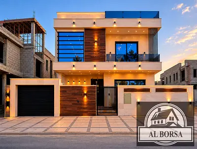 Villa for sale in Al Heliwa 2 – Ajman (opposite Azha Mall and close to the mosque) – 5 master bedrooms, majlis, 2 living rooms, and maid's room – free