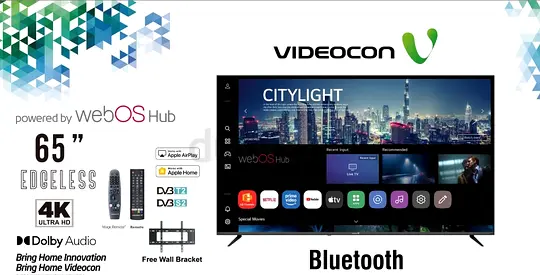 Videocon 65" 4K Ultra HD Smart TV (webOS) - Used, Good Condition