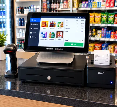 Complete POS System with Touchscreen, Receipt Printer, Scanner and Cash Drawer + Software