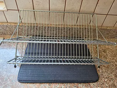 Two-tier Stainless Steel Dish Drying Rack - Used