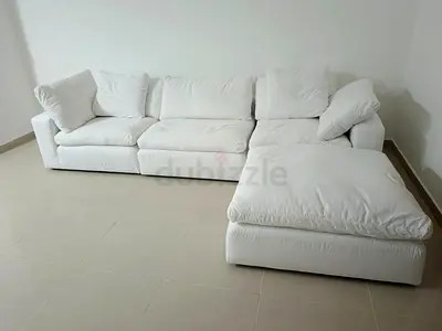 Marina home luscious sofa with footstool