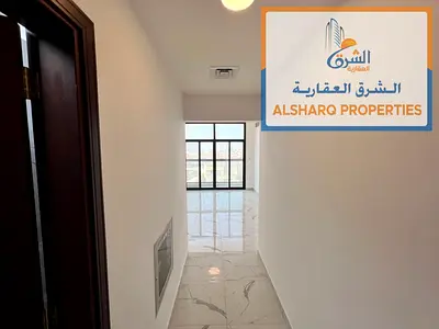شقة غرفتين وصالة على الروف للإيجار السنوي في المويهات 1 عجمان | غرفتين ماستر | 3 حمامات | تكييف مركزي | إطلالة محمد بن زايد | 45,000 درهم | 6 دفعات