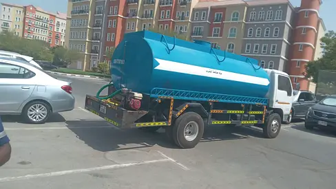 Water tanker truck available for sale in Dubai. Suitable for water supply, construction sites, clean