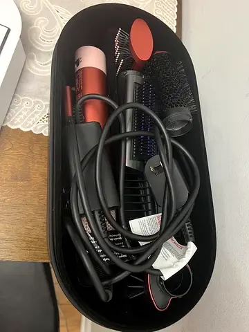 Hair styling tools bundle — brush, straightener and dryer accessories