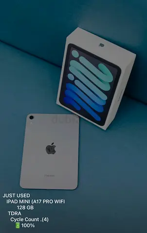 Apple iPad mini 7…a17 pro Wi‑Fi, 128GB) - Excellent Condition with Box 10 months Apple warranty