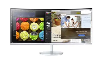 Samsung 34 Inch Curved Ultrawide 100Hz WQHD 3440X1440 (HDMI, DP, USB) AMD FreeSync Monitor