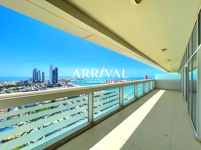 Sea & City View | Spacious 2BR | Al Ain Tower