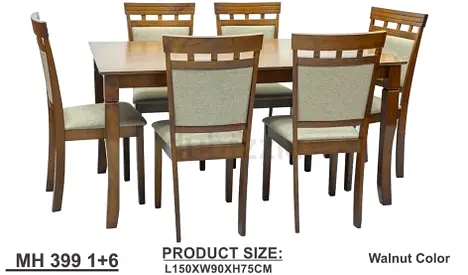 Premium Quality Solid Wood Dining Set 6 Seatr