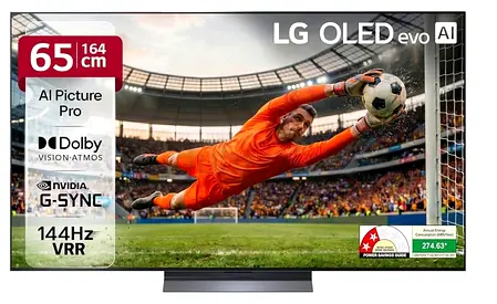 LG 164 cm (65 Inches) OLED evo C5 Series 4K Ultra HD (3840 x 2160) Smart webOS OLED TV OLED65C56LA
