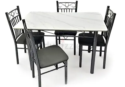 New Marble Top Dining Table With 4 Chairs