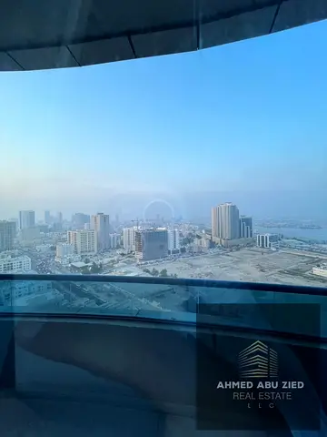 3 غرف وصالة مفروشة للإيجار السنوي في أبراج فالكون | تاور A7 | باركينج | 56 ألف