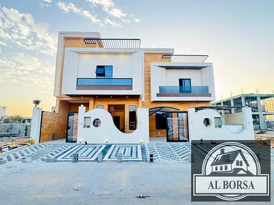 Villa for rent in Al Helio 1, Ajman: 4 master bedrooms, majlis, living room, and storage room | First occupant.