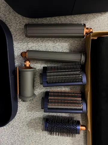 Original Dyson Complete Long Attachments + Hard Case & Travel Pouch (Like New)