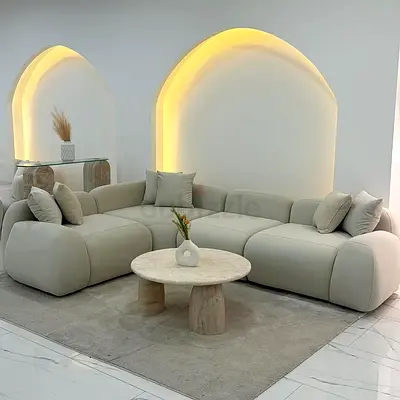 New stylish comfortable 4 seater bubble sectional sofa with soft seater