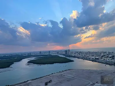 Mangrove, Sea & City Views | Rented 1BR Apartment
