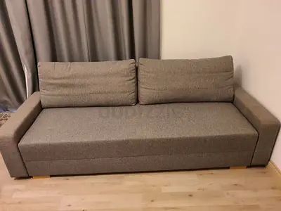 Grey 3-seater Sofa with Pull-out Bed - Good Condition