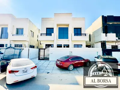 Villa for sale in Al Helio, Ajman. 5 master bedrooms, majlis, living room with kitchen and maid's room. Spacious area.