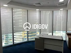 Vacant Office | Open-plan layout with glass cabins