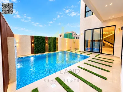 Two floors plus roof, custom finishing | 5 master bedrooms | Private pool | Registration fees included | Land area: 3,600 sq. ft. | Built-up area: 4,5