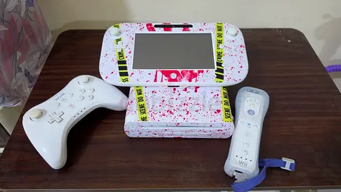 Wii U custom modded with Wii games,