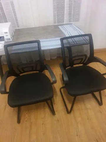 Desk chair 2 pieces only 200aed.