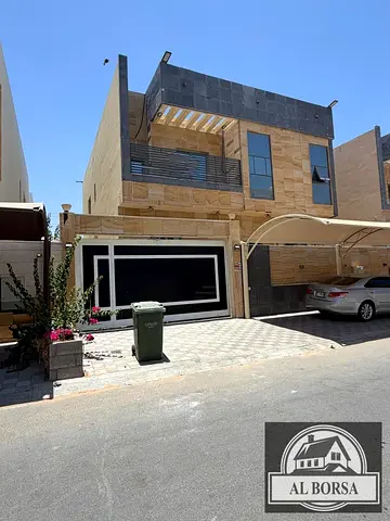 🏡 Luxury villa for rent in Ajman - Al Yasmin area - 5 master bedrooms, living room, majlis, kitchen, maid's room, spacious areas - Price only 110,000