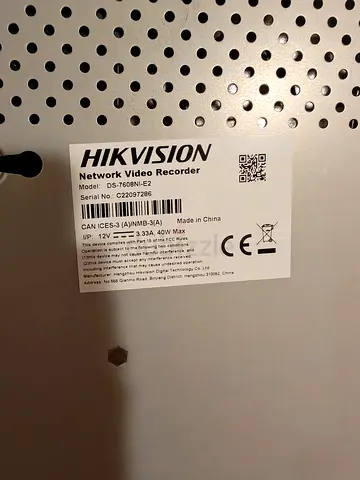 Hikvision DS-7608NI-E2 Network Video Recorder (8-channel) + 8 cameras
