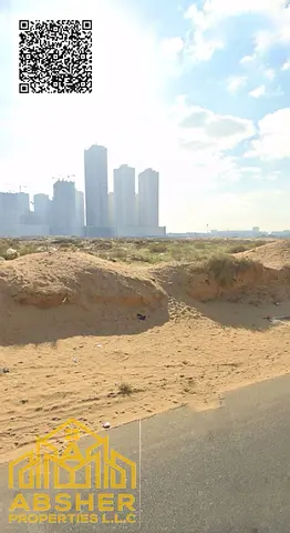 Residential-Commercial Land for Sale in Al Alia, Ajman | G+8 Permit & Apartment Sales Approval | Fr