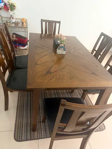 6 Seater Dining Table with Chairs