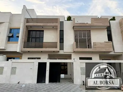 🏠 فيلا للبيع في منطقة الياسمين عجمان : 5 غرف نوم ماستر ومجلس وصاله  بتصميم عصري بتشطيب فاخر _ تملك حر لجميع الجنسيات