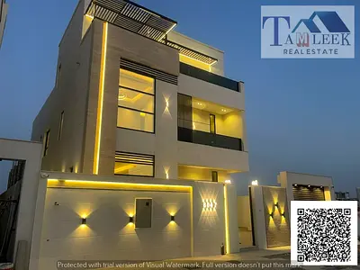Luxury Villa for Sale in Al Helio Ajman Near Azha, 5 Master Bedrooms, Private Pool, 4,500 Sq Ft Built-Up