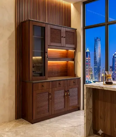 Brand new Three door wooden Kitchen Cabinets Available