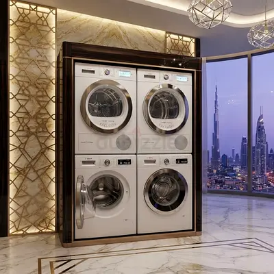 Bosch Stacked Washer & Dryer Set – Space-Saving Laundry Setup | Excellent Working Condition