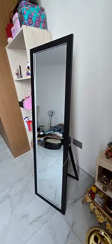 Full-length Free-standing Black Frame Mirror - Good Condition