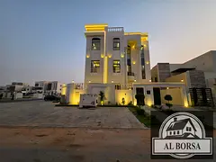 Villa for sale in Al Zahia, 6 master bedrooms, majlis, 3 living rooms, maid's room with swimming poo