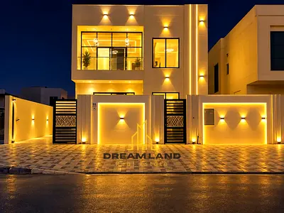3-Bedroom Villa for Sale in Al Helio, Ajman Villa for Sale in Al Helio The kitchen is equipped with essential appliances and connects directly to th