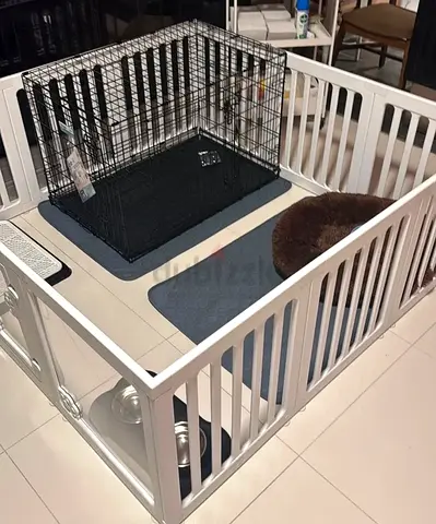 Puppy play pen dog crate
